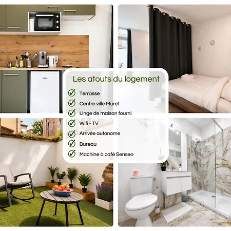 Paradis  Terrasse - Bureau - Wifi - Tv * Muret